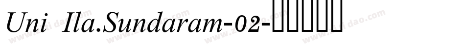 Uni Ila.Sundaram-02字体转换